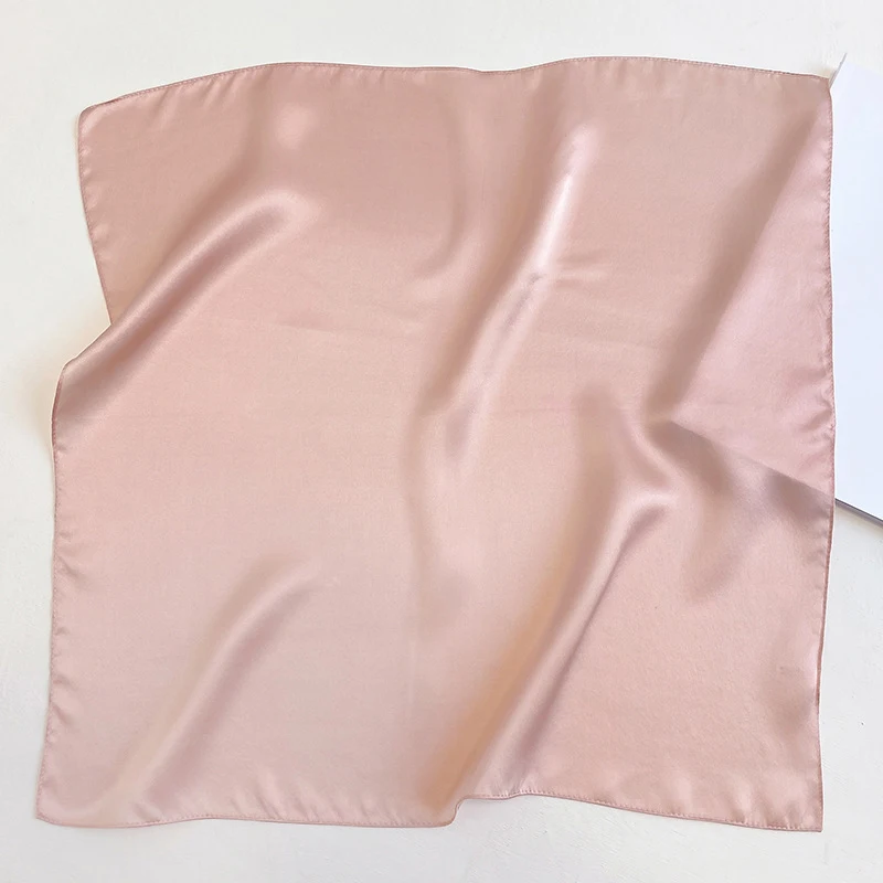 Silk Bandana Scarf - Luxury Square Wrap for Women High-Quality Kerchief Spring Fashion Shawl