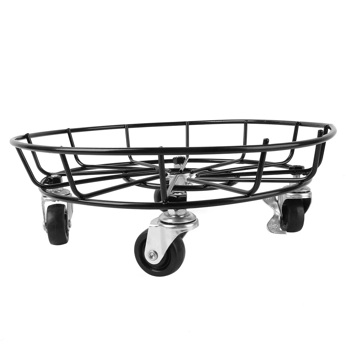 

Flower Pot Base Movable Rack Metal Swivel Casterss Indoor Iron Potted Stand Mover with Wheels Holder Round