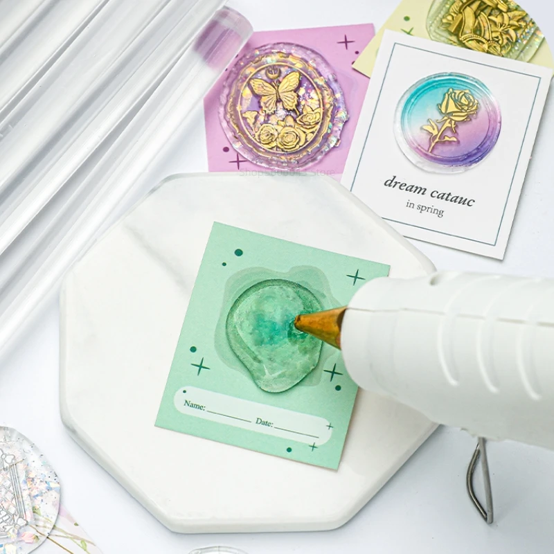 60-Pack Silver Wax Sticks For Seal Stamps - Hot Melt Glue For Wedding Invitations & Cards