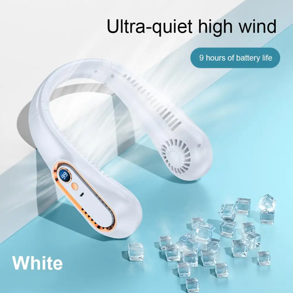 

Halter USB Charging Electric Portable Hanging Small Neck Fan Student Bladeless Mini Sports Fan