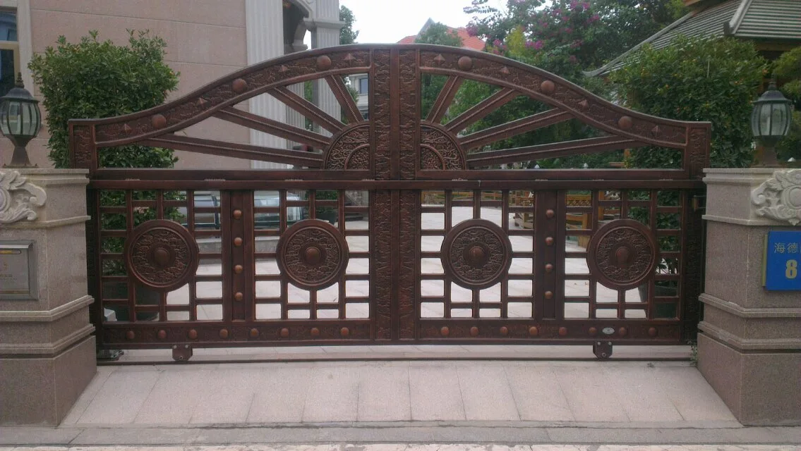 Reasonable Price  Wrought Iron Gate Accessories Iron Main Gate Designs Wrought Iron Gate 4