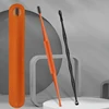 Soft Silicone Earwax Remover Portable Ear Cleaner Stainless Steel 2 Head Picks Pick Wax Removal Tool Cleaning Sticks Earpick 2