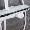 White Piano Thermostatic Shower System for Ambient Lighting Led Disgital Bathroom Shower Set Hot Cold Piano Bathroom Faucets 3