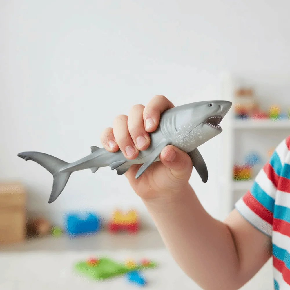 Plastic Sea Life Animals Model Handmad Realistic Ocean Animals Ornaments Statue Crafts Simulated Shark Decorations