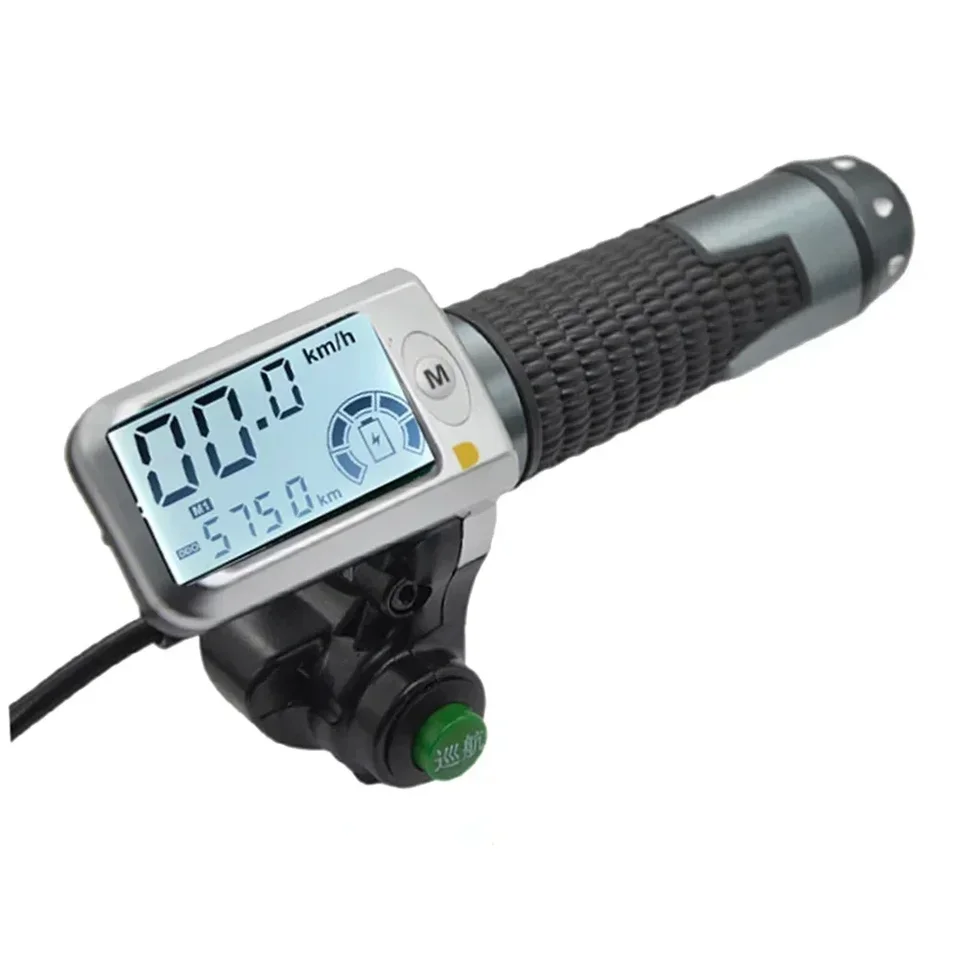 Poignée D'accélérateur Pour Vélo/scooter électrique - Écran LCD, Interface étanche 6 Broches | Compatible 36V/48V, Installation Facile - 3
