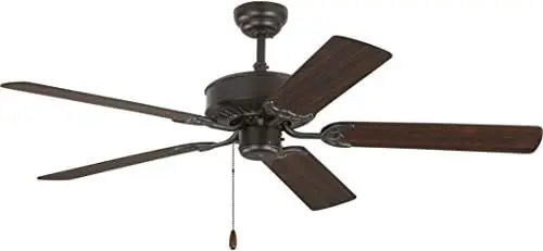 

Haven 52" Ceiling Fan with Pull Chain, 5 MDF Blades, Bronze Fans handheld Floor standing fan Neck cooling tube Pocket fan Mini f