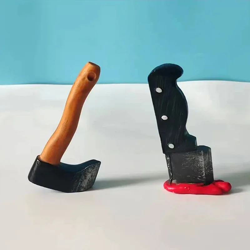 Mini lustige Messer magnetische Kühlschrank Aufkleber 3D Spaß Axt Kühlschrank Magnet Home Dekorationen Wohnaccessoires Kühlschrank für Eisenoberfläche – Detail 4