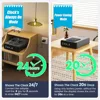 24/7 Display Clock Safe with 2-in-1 Watch & Phone Wireless Charging,Pistol Safe with Backlit Keypad, Handgun Safe with LED Light 3