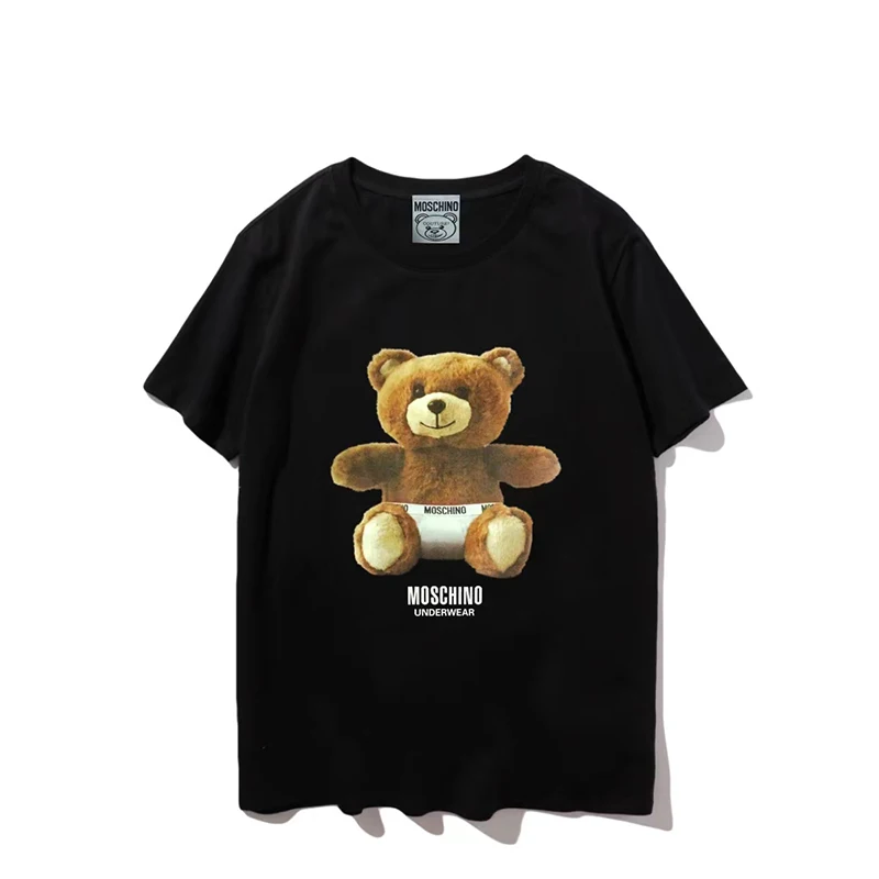 Men's Cotton Short Sleeve T-shirt Male Bear Top