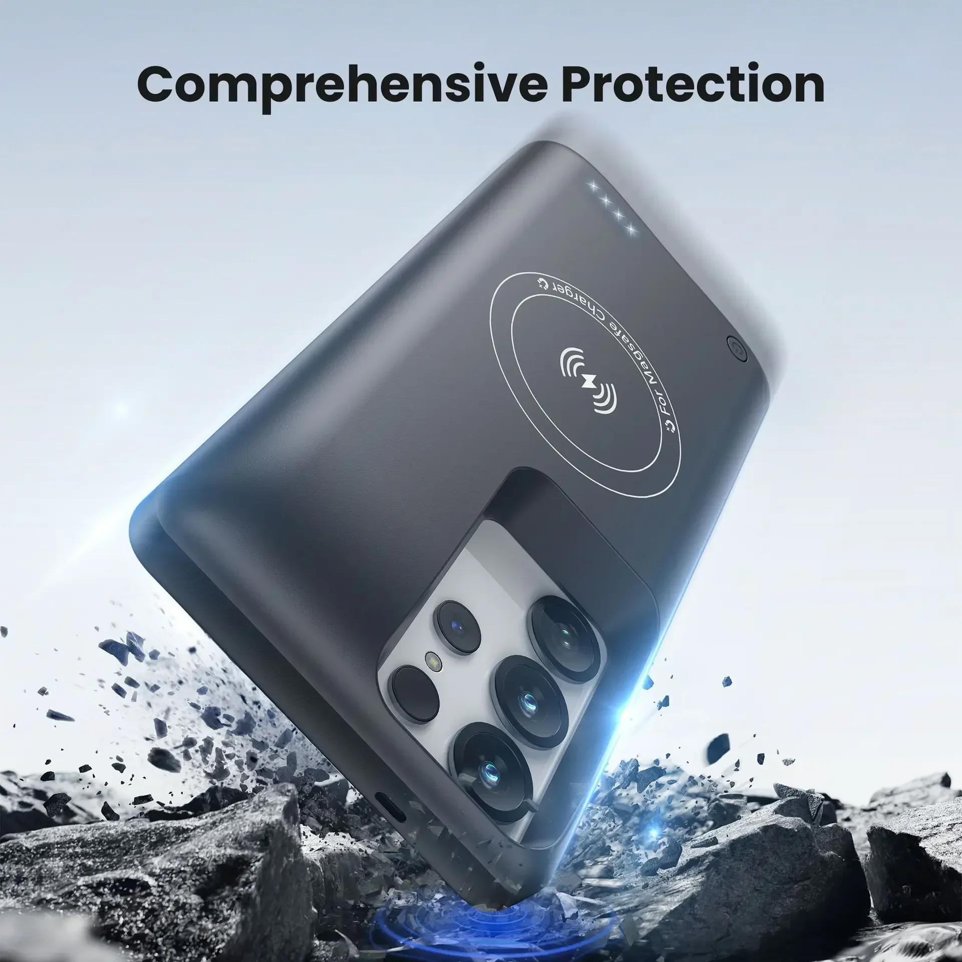 10000mAh Fashion Wireless Charging Phone Cover Power Bank for Samsung S25 Ultra S24 Plus S23 S22 PowerBank Battery Charger Case 2