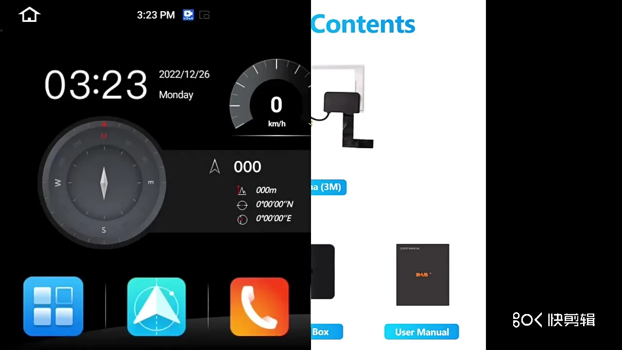 Adattatore DAB+ USB Con Doppio Sintonizzatore Per Autoradio Android 9-14 – Antenna 3m E Plug & Play