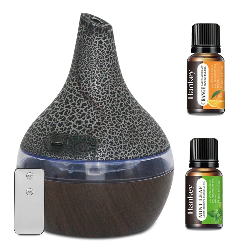 Quiet 300ml USB Humidifier Aroma Diffuser, Remote Control & 7 LED Lights for Home Wellness