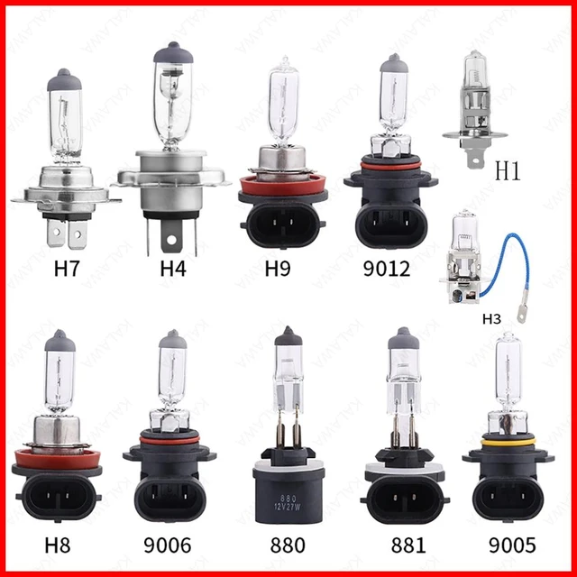 2pcs 55w 100w Ampoules halogènes H1 H3 H4 H7 H8 H11 9006 Auto Halogen Lampe  Fog Lights 12V 3000k 6000k Moto Lampe Phare de Voiture - Ampoules de Phares  de Voiture (H