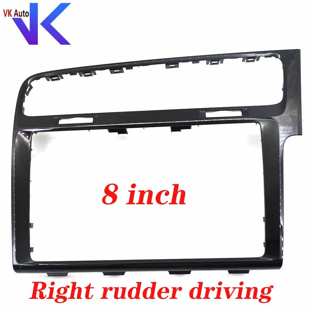 

For VW MK7 MK7.5 right rudder driving 8 inch / 9.2 inch Piano Black Grey MIB Radio Frame Panel Plates Decorative Frame