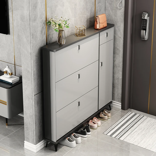 Super Thin Narrow Modern Nordic Shoe Cabinet