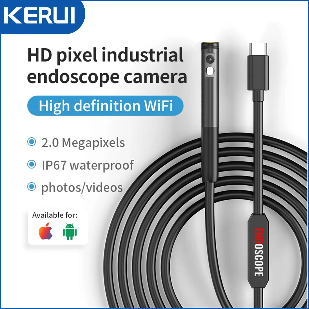 KERUI Single/Dual Lens Endoscope 3