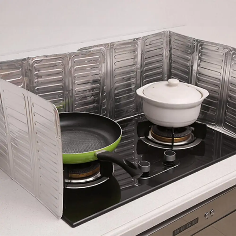Foldable Stove Heat Insulation Anti-oil Splash Proof Plate Baffle Kitchen Tool Oil Splash-proof Protection Screen Kichen Gadgets