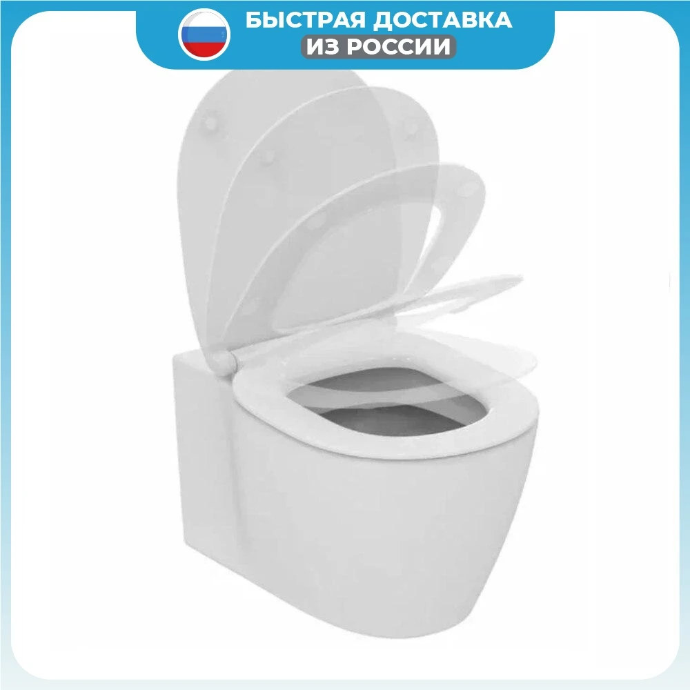 Подвесной унитаз Ideal Standard CONNECT E771801 с полностью скрытым креплением евробелый |