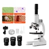 Optical microscope for Adults Kids 64X-2400X Magnification Compound Microscope with Microscope Slides Fill Light for Students 1