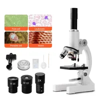 Optical microscope for Adults Kids 64X-2400X Magnification Compound Microscope with Microscope Slides Fill Light for Students 1