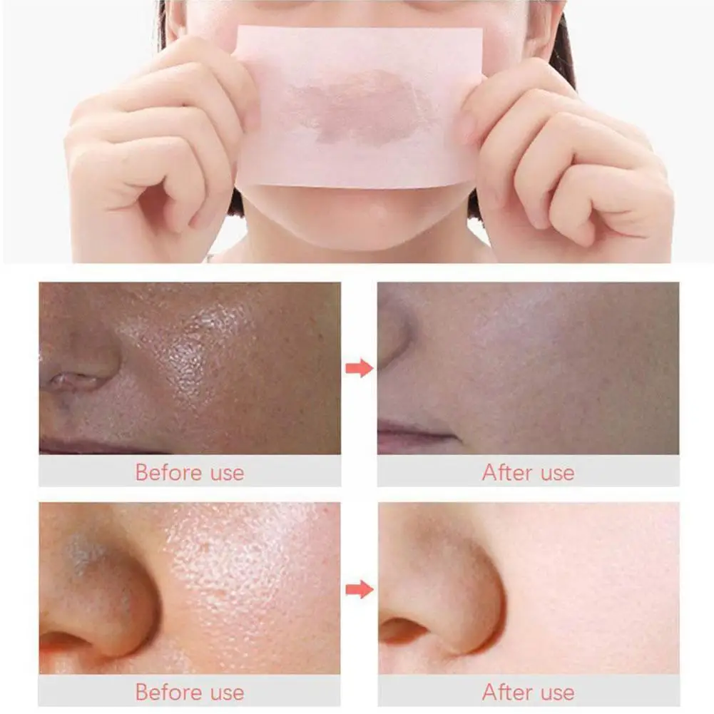 Green Tea Facial Oil Blotting Sheets Paper Cleansing Face Protable Facial Absorbent Paper Oil Control Wipes Absorb Sheet 300pcs