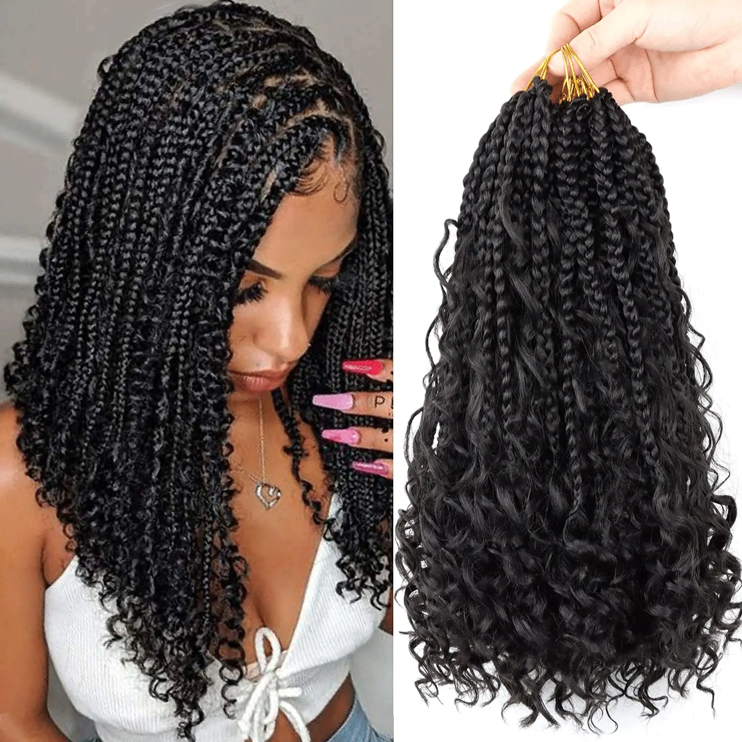 boho box braids crochet
