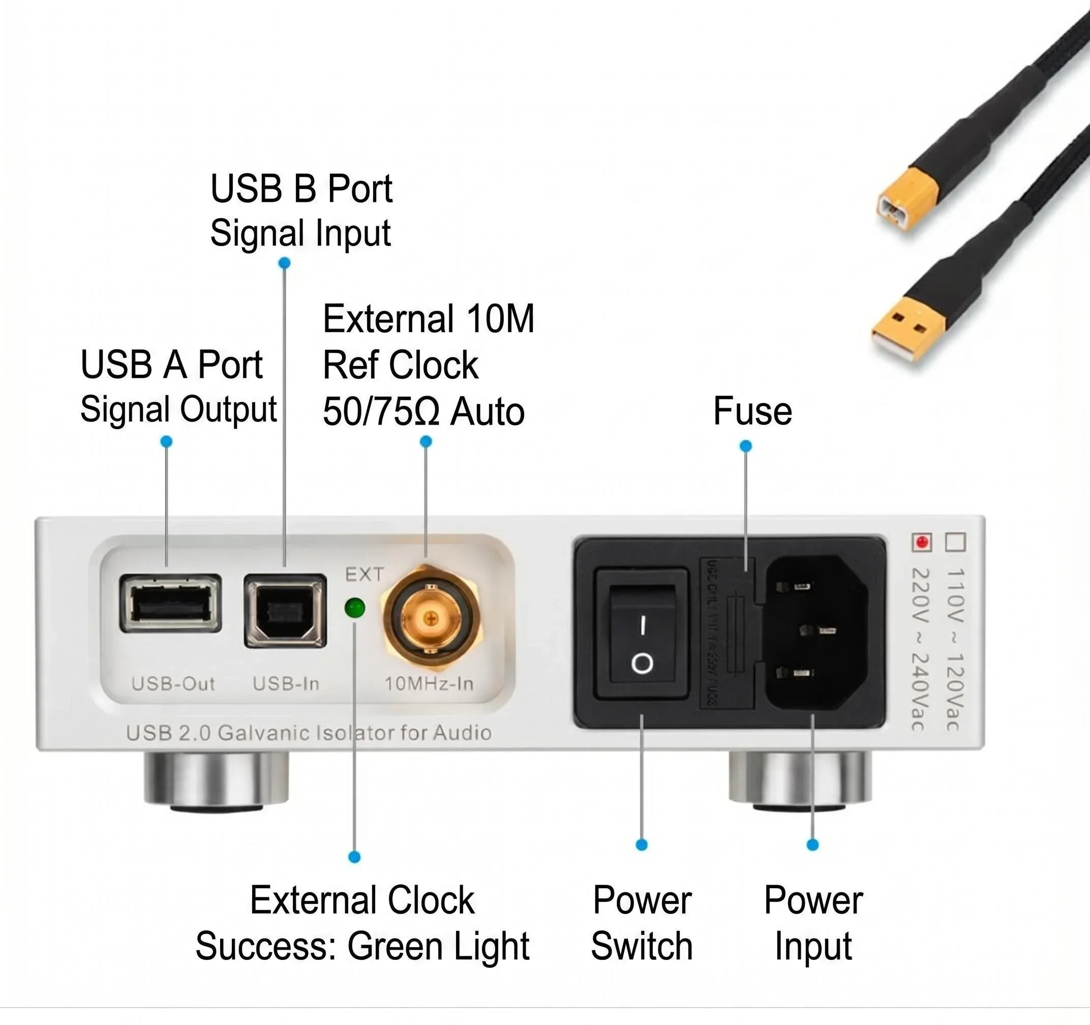 LHY 오디오 UIP USB 2.0 아이솔레이터 및 정수기(OCXO 리클로킹 기능 포함) 고속 HiFi 오디오 노이즈 필터