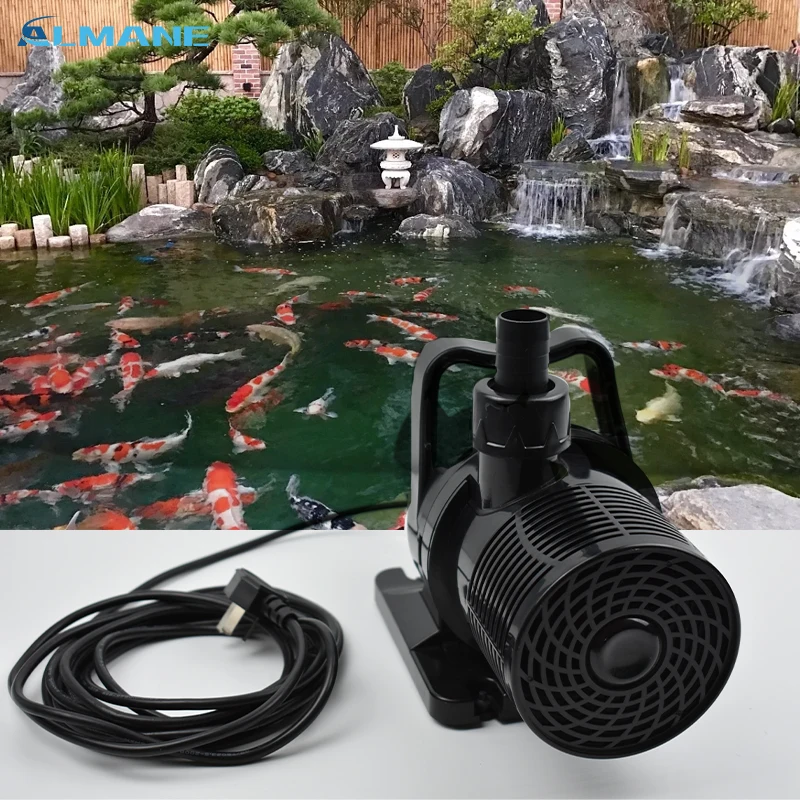 

Popular 130w 150w 170w 200w koi pond submersible pump double circulation water pump garden waterfall pump