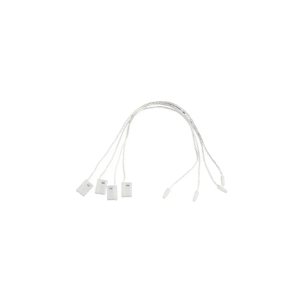 1000개 카드 로프 폴리에스터 태그 로프 일회용 흰색/검은색 라벨 로프 18CM 행태그 고정용 봉제