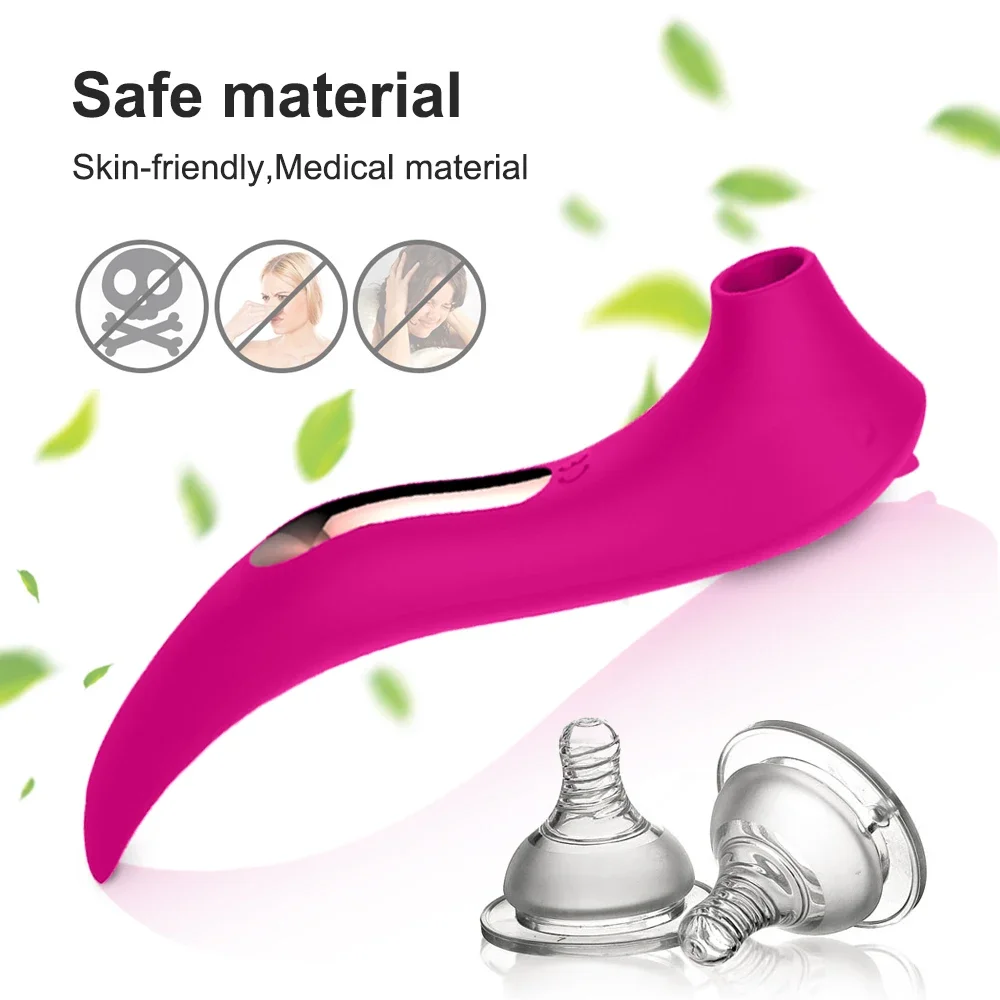 Powerful Clitoris Sucking Vibrator for Women Nipple Oral Vacuum Stimulator Massager Dildo Female Masturbator Sex Toys for Adult 5