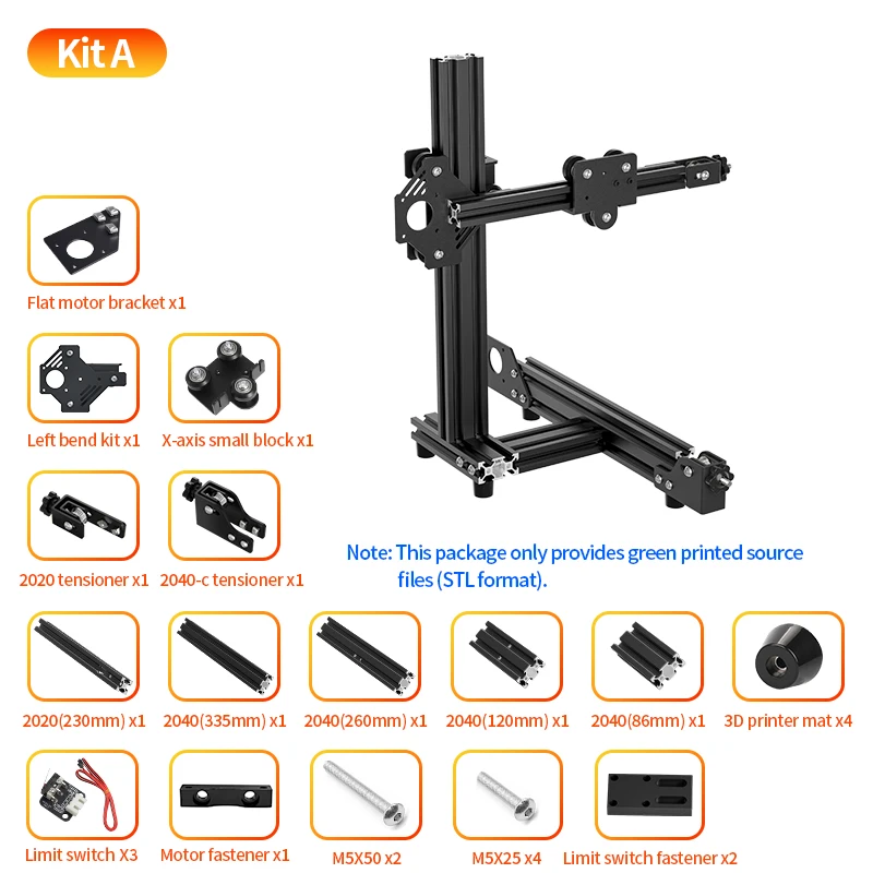 3DプリンタフレームキットEnder3構造印刷サイズ150*150*180