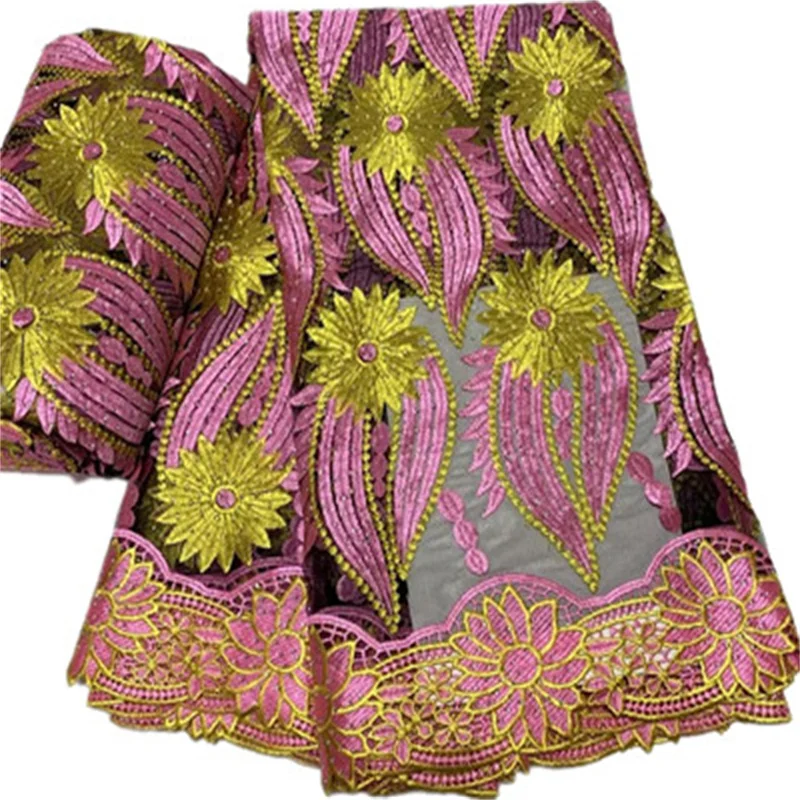 

Швейцарская вуаль кружева с отверстиями в Швейцарии Дубай кружево 100% хлопок африканская сухая кружевная ткань материал для всех платья Пришивание FT833