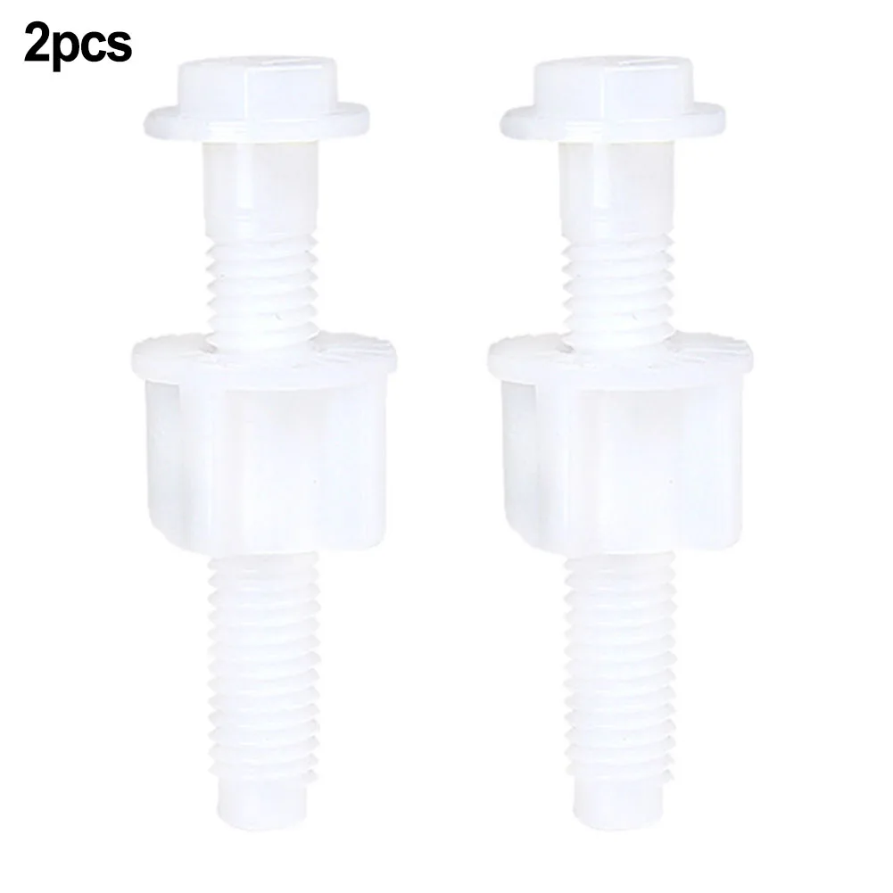 

2pcs Toilet Hinge Bolts Screw Fixing Fitting Kit Repair Bolts Plastic Universal Replacement Toilet Lid Set Screws Bathroom Parts