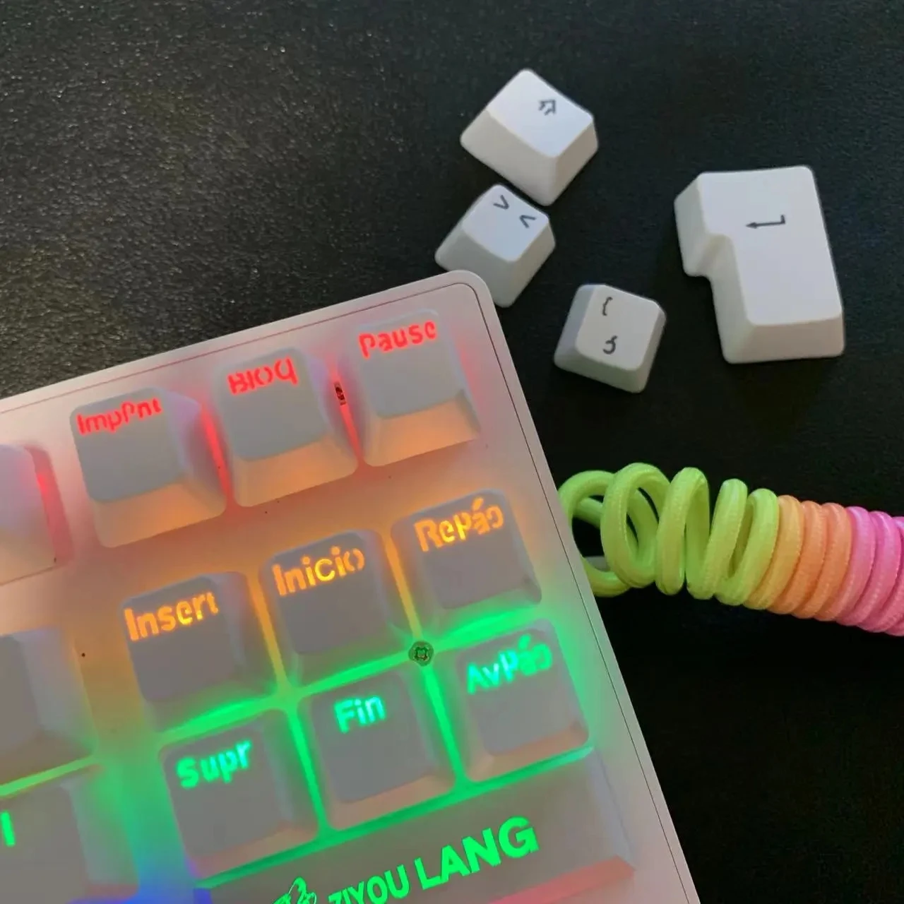 layout pudim keycap para teclados mecânicos diy keycap rosa duplo tiro pbt completo chave conjunto keycaps