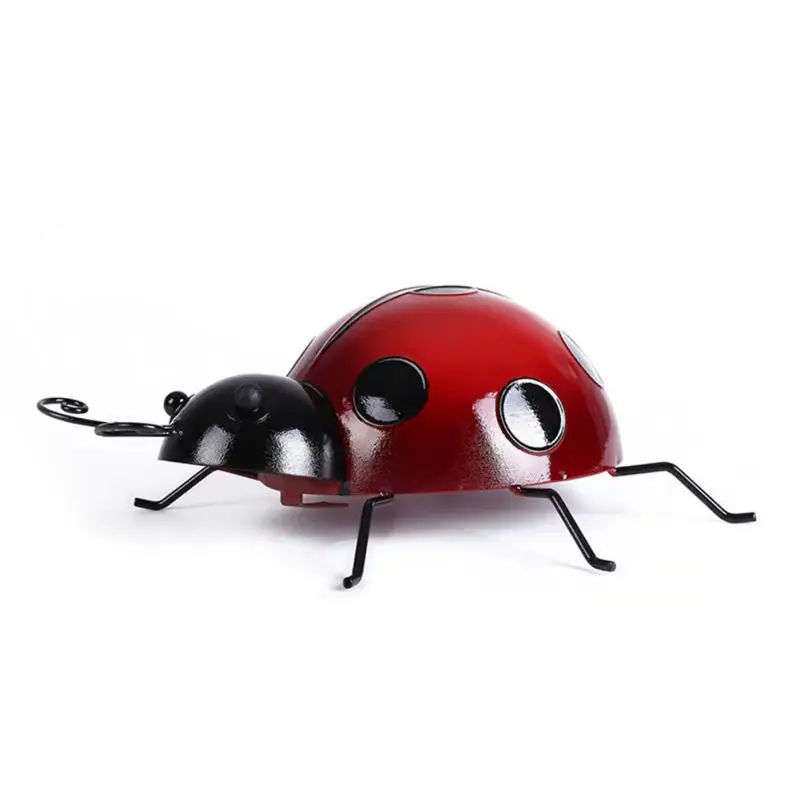 

10/16cm Wall Artwork Outdoor Garden Decorative Figurine Art Ornament Fence Hanger Ornaments Wall Decoration Metal Ladybug Diy