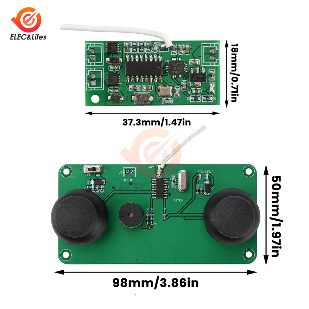 Kit contrôleur vol RC 2.4GHz 4A pour planeur DIY