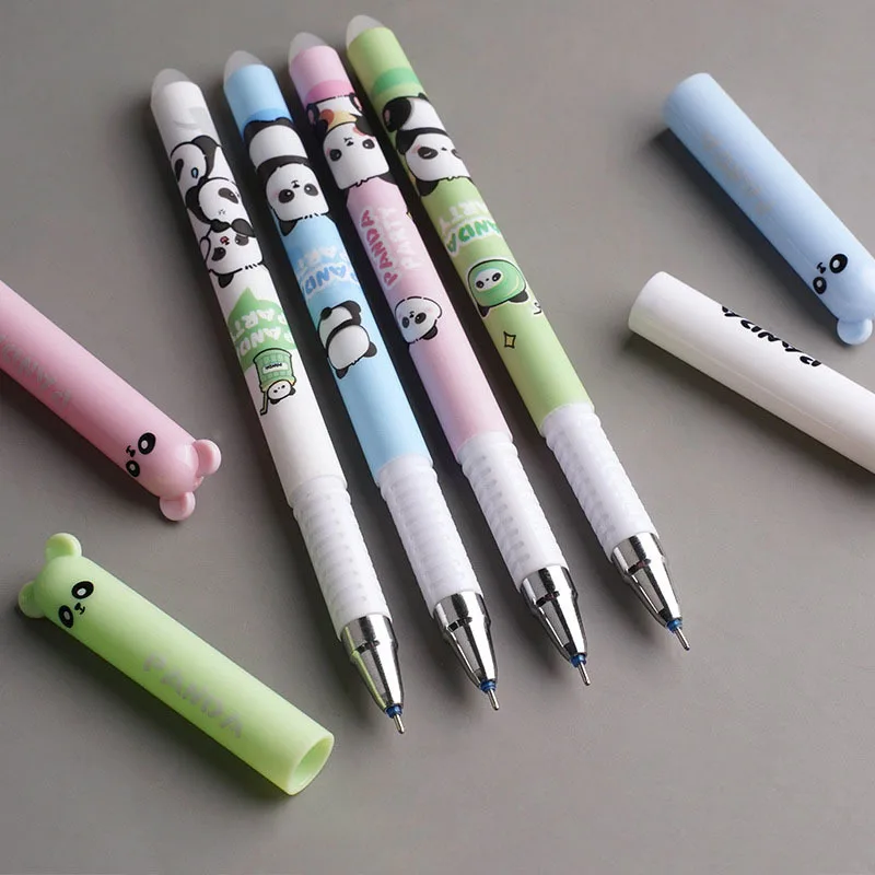 4 Pieces Cartoon Cute Kawaii Capybara Unicorn Erasable Pen Creative School Office Gel Pens Stationery