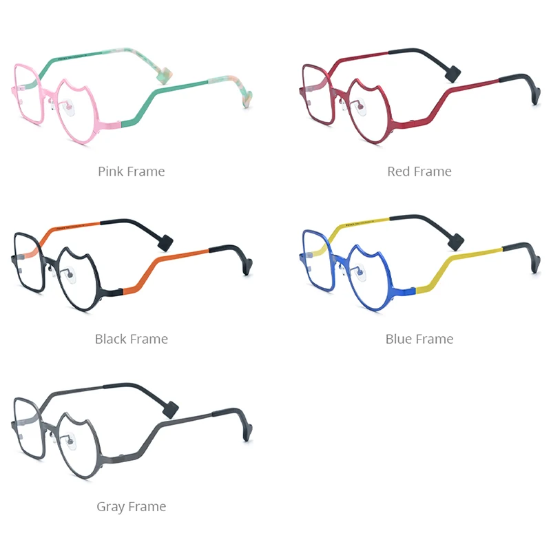 FONEX Titanium Glasses Frame Men 2023 New Colorful Fashion Irregular Eyeglasses Women Eyewear F85787
