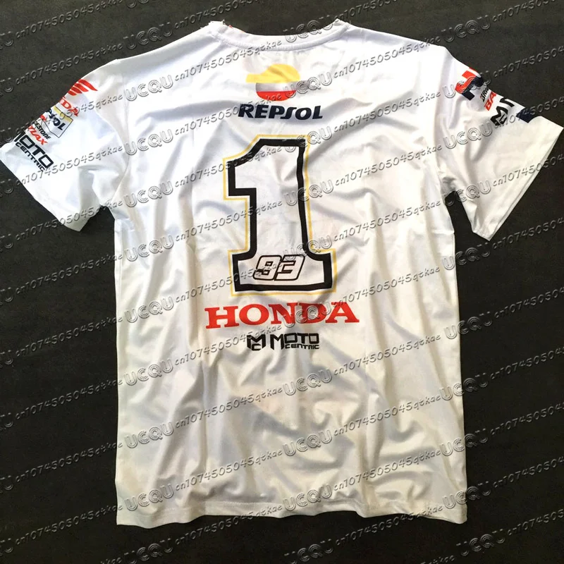 Men's Tops Motorcycle Racing Moto Gp Racing Suit Riding Short Sleeved Tee Size 93 Marquis Championship Commemorative T-shirts