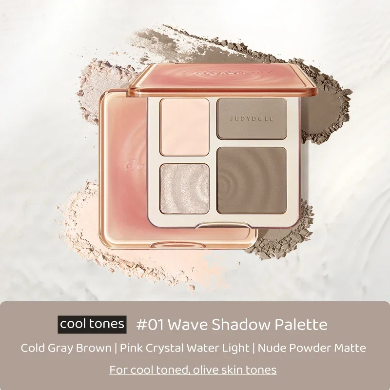 Judydoll 3d Highlighter Eye-shadow Contour Bronzer Palette Nude Makeup Natural Color Rendering Long-lasting Waterproof Cosmetics