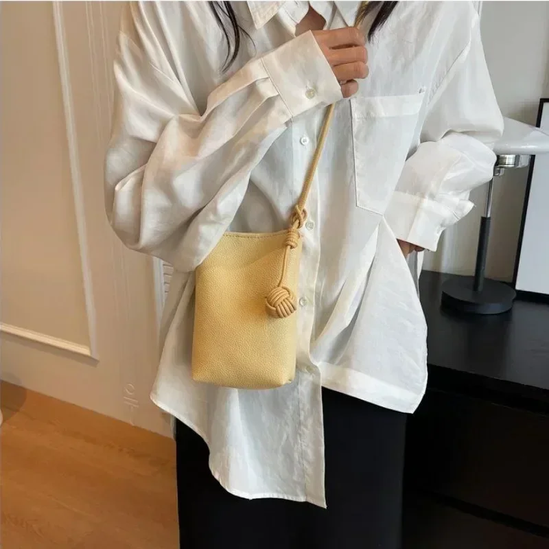 Women Leather Small Crossbody Bag Designer Cell Phone