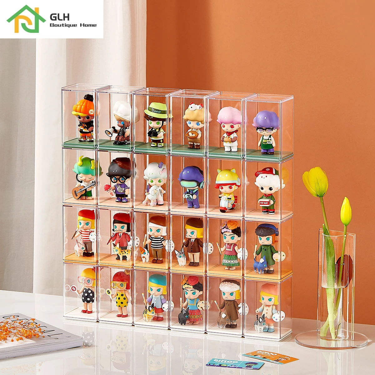 aankomen gangpad compleet 6 Stuks Plastic Speelgoed Opbergdozen Anime Figuur Display Case Stofdicht  Enkele Vitrinekast Pop Organizer Thuis Organisator| | - AliExpress