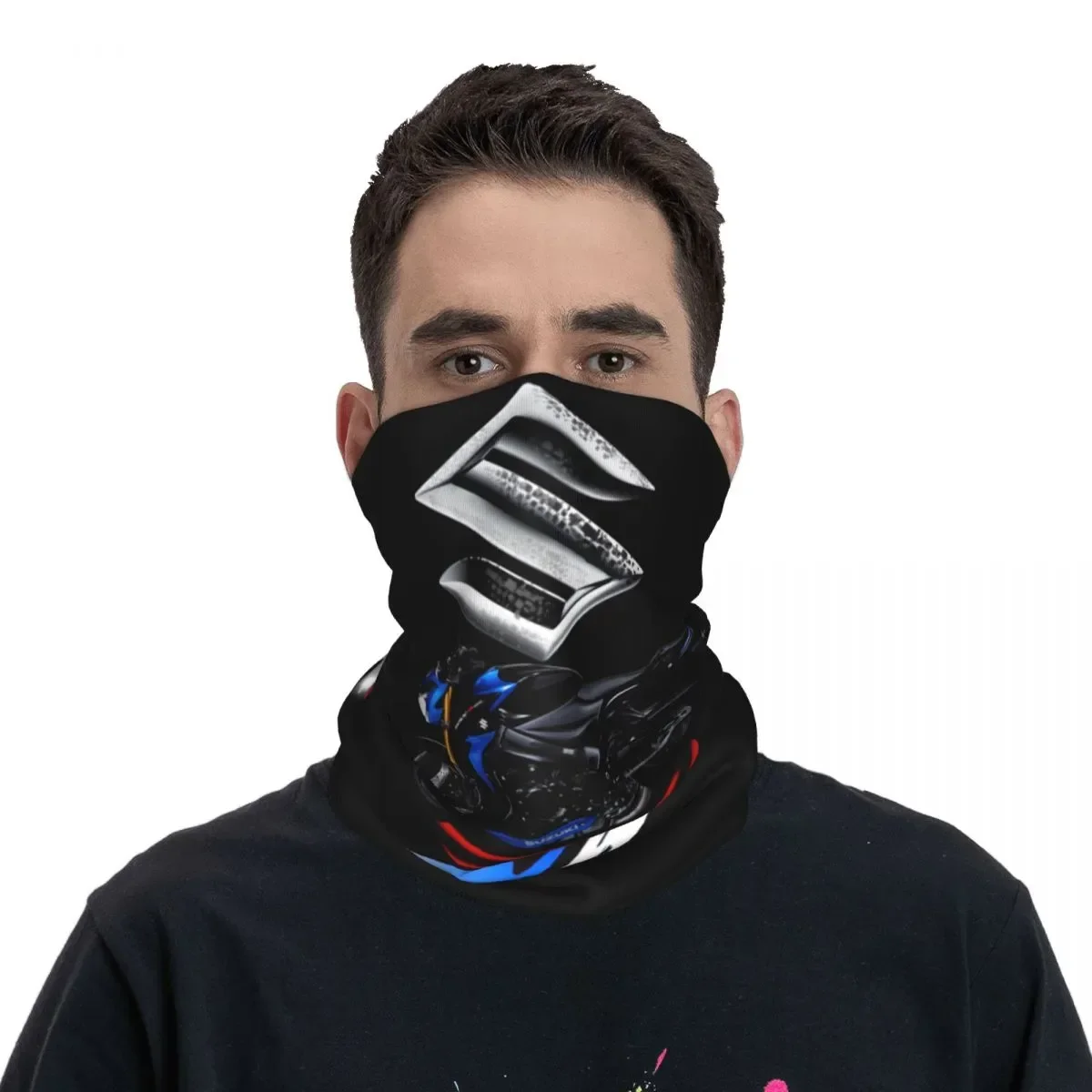 GSX R Motorcycle Mask Scarf Accessories Neck Cover Japan Motor Motorbike Bandana Cool Riding Face Mask for Men Women Windproof