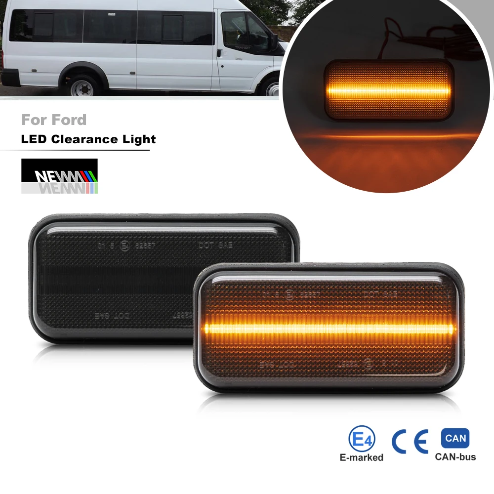 For Ford Transit Mk6 Mk7 20002014 Smoked Lens Led Position Lamp Canbus Clearance City Light Van