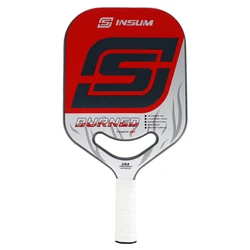 INSUM Raging Pickleball Paddle Carbon Fiber Surface Edgeless Design Widebody Shape for Control Power & Larger Sweet Spot 19.6mm