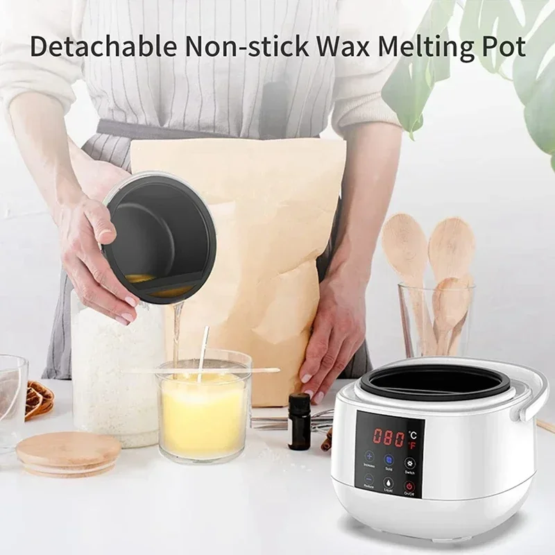 Candle Making Wax Melting Pot Wax Melter LED Temperature Display for Adults Beginner Soy Wax