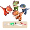 Dinosaur Stationery Five-in-One Set Model Toy for Kids Boys and Girls Creative Early Education Animals Toys Jurassic World Toys 2