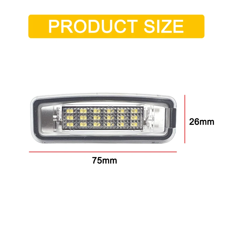 12V LED Number Plate Lamp For Ford Focus MK1 All Models 1998-2005 White License Plate Light Assembly