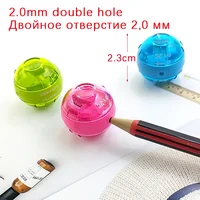 Mini Pencil Sharpener for 2.0mm Mechanical Pencil Thick Pencil Lead Sharpener External Storage for Easy Student Stationery Tools 6