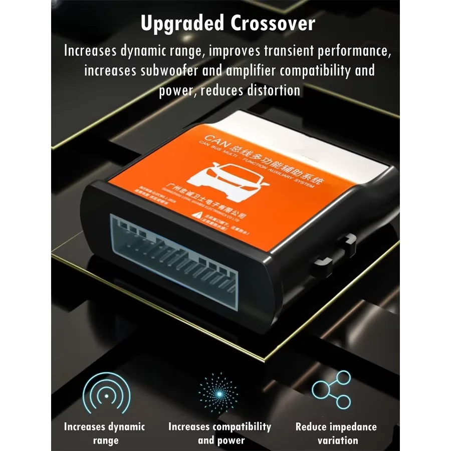 Upgrade Inactive Speaker Activation Wire Harness Fits with DSP for Tesla Model 3-Speakers Cable with DSP Control Box